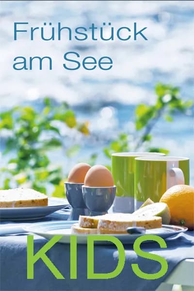 Frühstück am See für ein Kind
